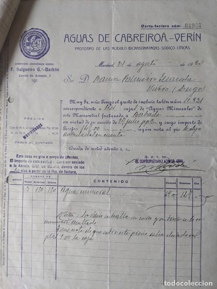 Manuscritos antiguos: DOCUMENTOS DE AGUAS DE CABREIROA AL PROCURADOR RAMON PALMEIRO DE VIVEIRO - Foto 1