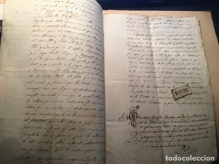 Manuscritos antiguos: MANRESA - 1843 - ANTIGUO DOCUMENTO MANUSCRITO - TESTAMENTO - Foto 4