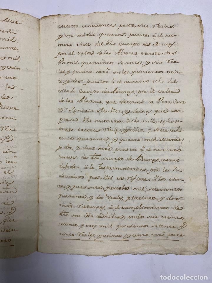 Manuscritos antiguos: CADIZ, 1770. TESTAMENTO. VER/LEER - Foto 5