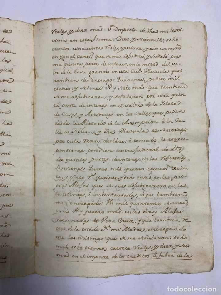 Manuscritos antiguos: CADIZ, 1770. TESTAMENTO. VER/LEER - Foto 7