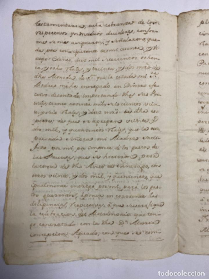 Manuscritos antiguos: CADIZ, 1770. TESTAMENTO. VER/LEER - Foto 8