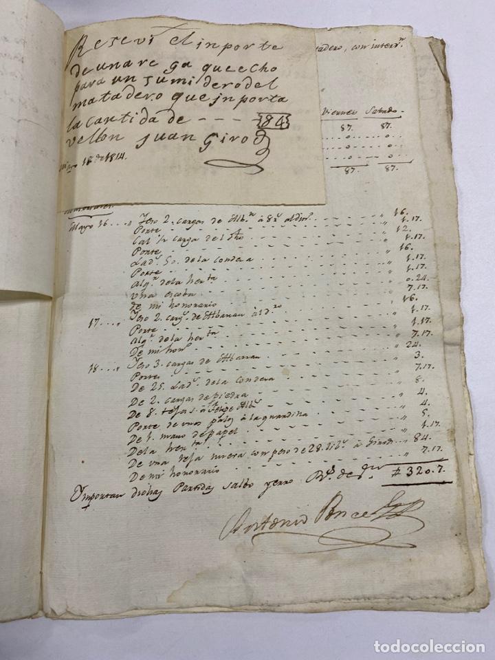 Manuscritos antiguos: JEREZ DE LA FRONTERA, 1814. CUENTAS DE GASTOS AYUNTAMIENTO REPARACION MATADERO. VER/LEER - Foto 5 - 245391245