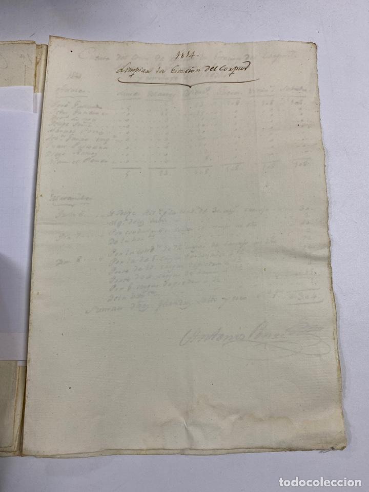 Manuscritos antiguos: JEREZ DE LA FRONTERA, 1814. CUENTAS DE GASTOS AYUNTAMIENTO REPARACION MATADERO. VER/LEER - Foto 12 - 245391245
