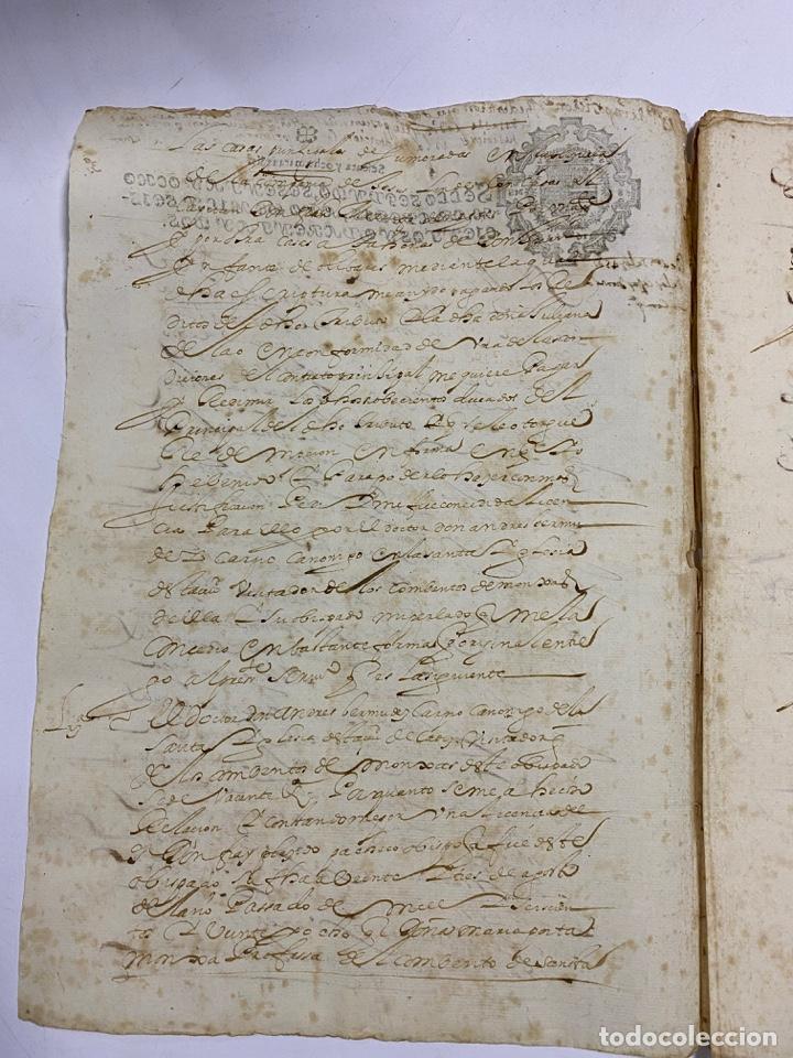 Manuscritos antiguos: CADIZ, 1642. ESCRITURA DE IMPOSICIÓN Y REDENCIONES. 1 SELLO. VER/LEER - Foto 2 - 245392110