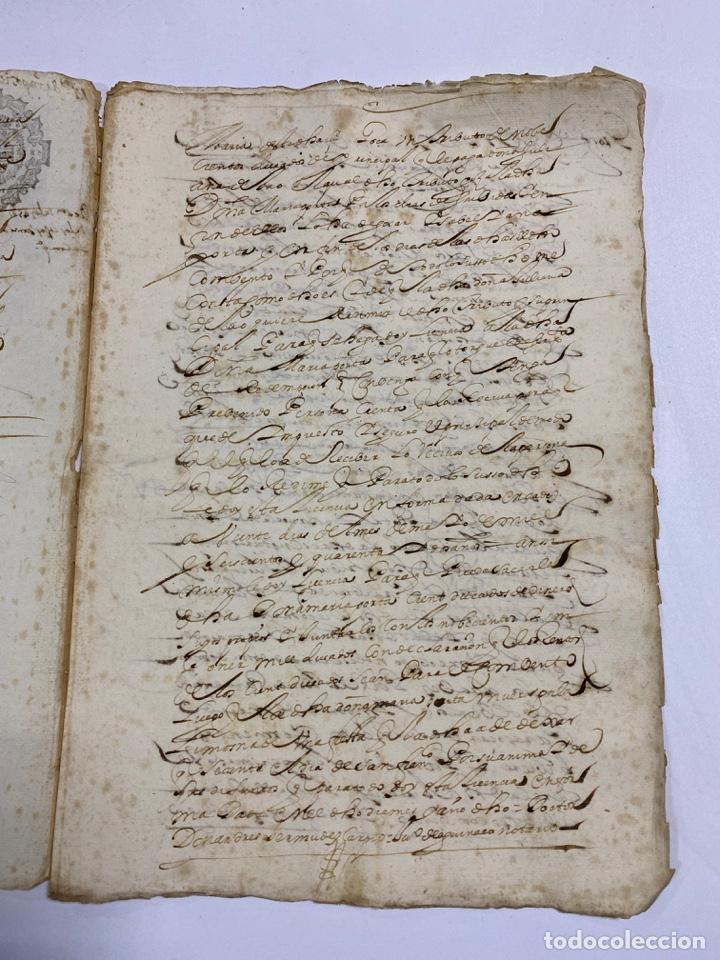 Manuscritos antiguos: CADIZ, 1642. ESCRITURA DE IMPOSICIÓN Y REDENCIONES. 1 SELLO. VER/LEER - Foto 3 - 245392110