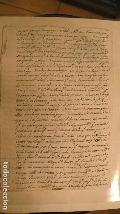 Manuscritos antiguos: DOCUMENTO PAPEL TIMBRADO SELLO 4&ordm; 20 MARAVEDIS A&Ntilde;O DE 1771 - Foto 2