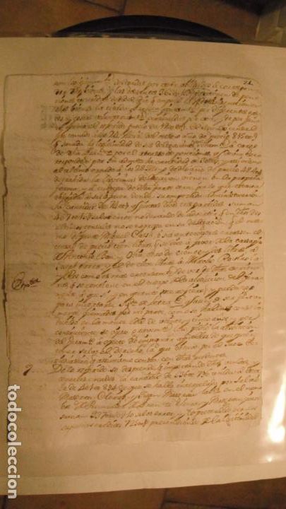 Manuscritos antiguos: DOCUMENTO PAPEL TIMBRADO SELLO 4&ordm; 20 MARAVEDIS,A&Ntilde;O DE 1754 - Foto 2