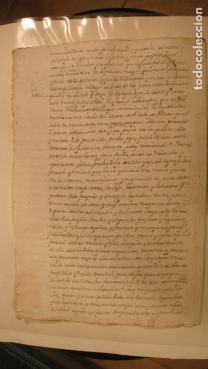 Manuscritos antiguos: DOCUMENTO PAPEL TIMBRADO SELLO 4&ordm; 20 MARAVEDIS,A&Ntilde;O DE 1744 - Foto 2