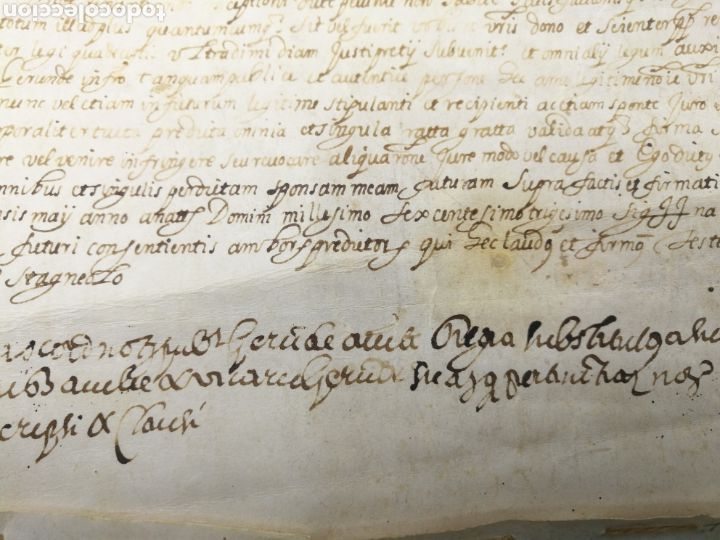 Manuscritos antiguos: Manucrito a&ntilde;o 1632 Gerona villa Angl&egrave;s o Anglesola? - Foto 4