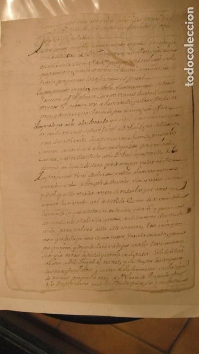Manuscritos antiguos: DOCUMENTO PAPEL TIMBRADO SELLO 4&ordm; 20 MARAVEDIS A&Ntilde;O DE 1735 - Foto 2