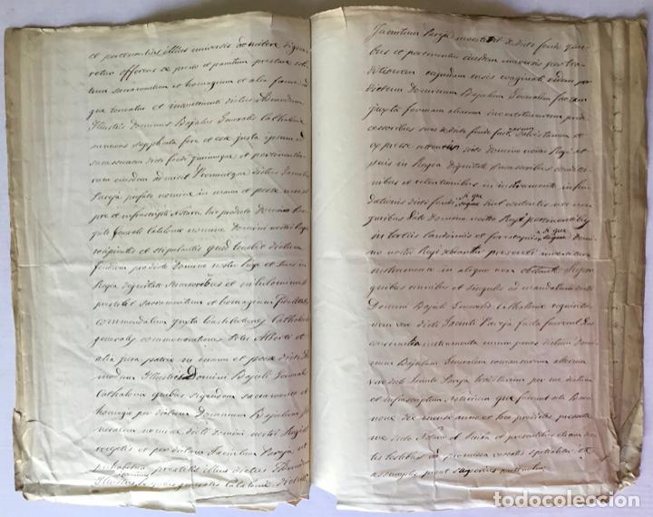 Manuscritos antiguos: [SUCCESSI&Oacute; DEL CASTELL I TERME DALMENAR. LLEIDA.] - [Manuscrits.] - Foto 2