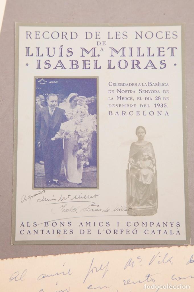 Manuscritos antiguos: LLU&Iacute;S MILLET - DOCUMENTS MANUSCRITS I SIGNATS - Foto 2