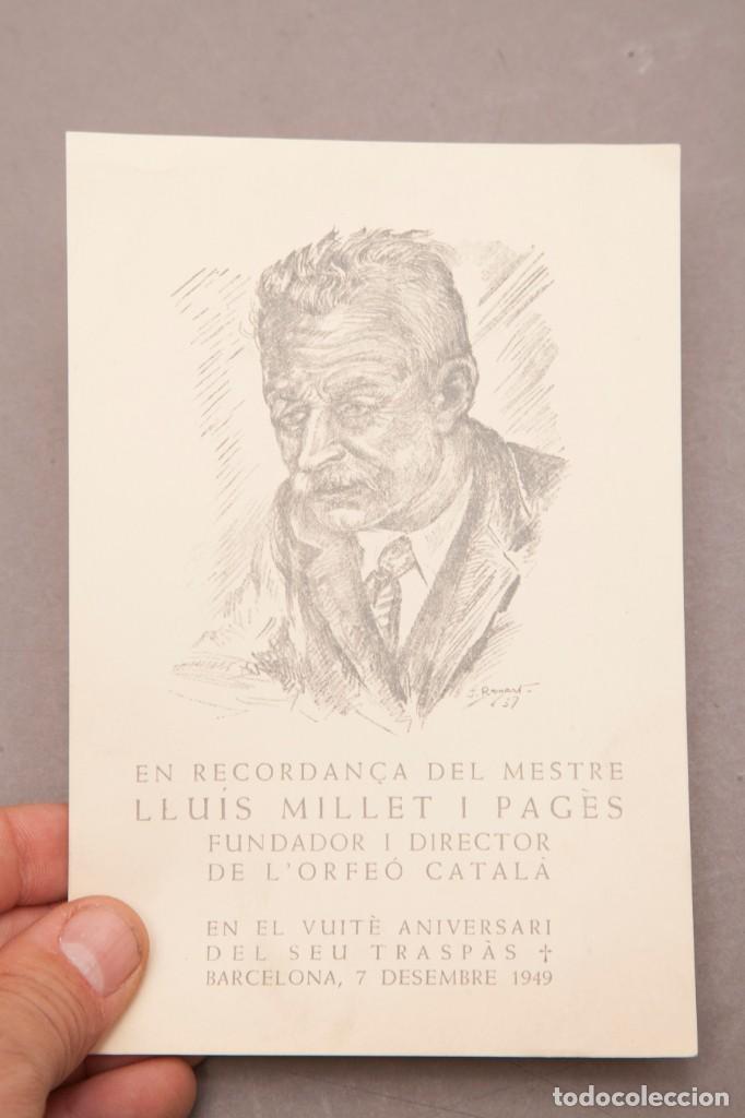Manuscritos antiguos: LLU&Iacute;S MILLET - DOCUMENTS MANUSCRITS I SIGNATS - Foto 10