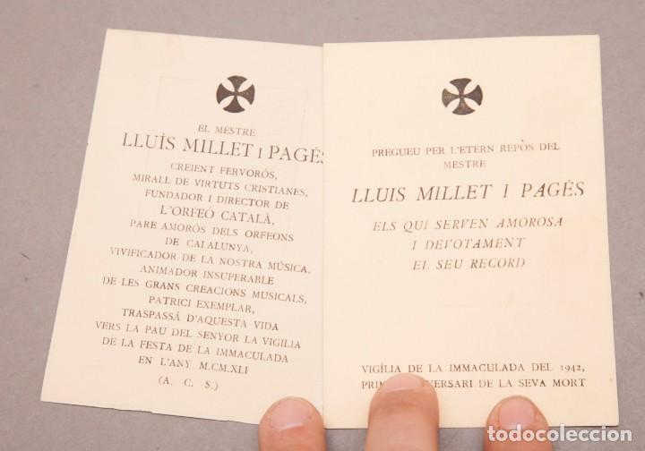 Manuscritos antiguos: LLU&Iacute;S MILLET - DOCUMENTS MANUSCRITS I SIGNATS - Foto 12