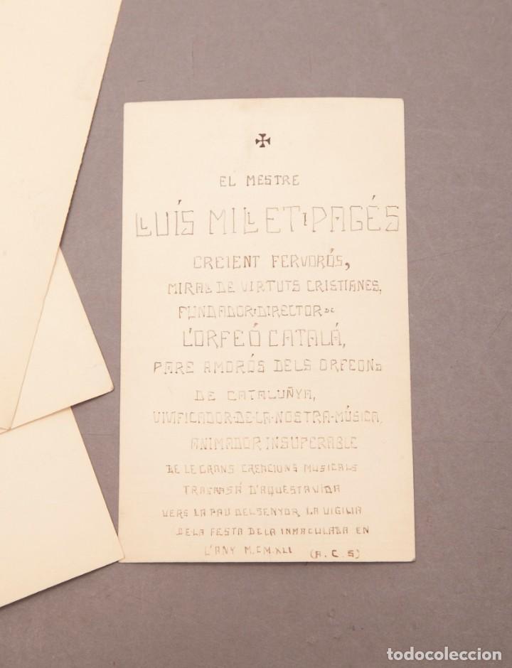 Manuscritos antiguos: LLU&Iacute;S MILLET - DOCUMENTS MANUSCRITS I SIGNATS - Foto 14