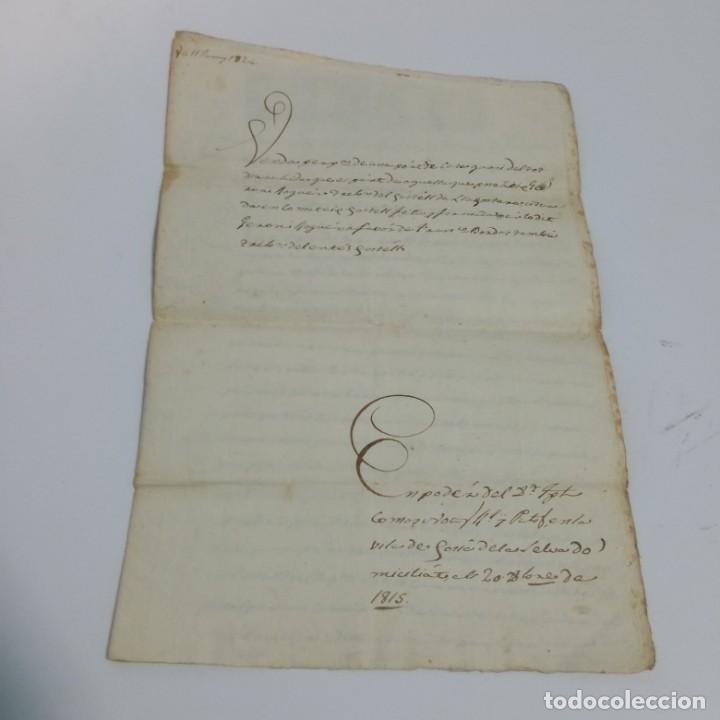 Manoscritti antichi: documento manuscrito de venta con sello 4&ordm;, 40 maracedis, a&ntilde;o 1824