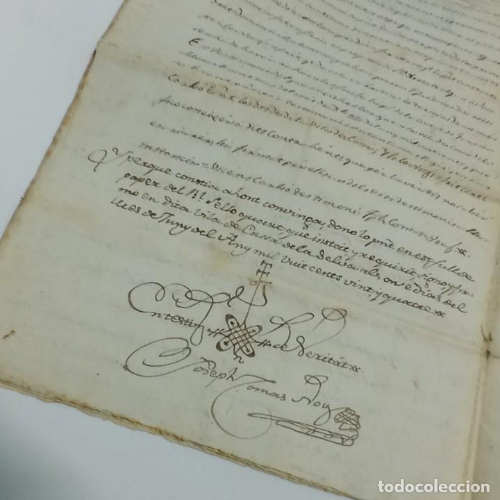 Manuscritos antiguos: documento manuscrito de venta con sello 4&ordm;, 40 maracedis, a&ntilde;o 1824 - Foto 5