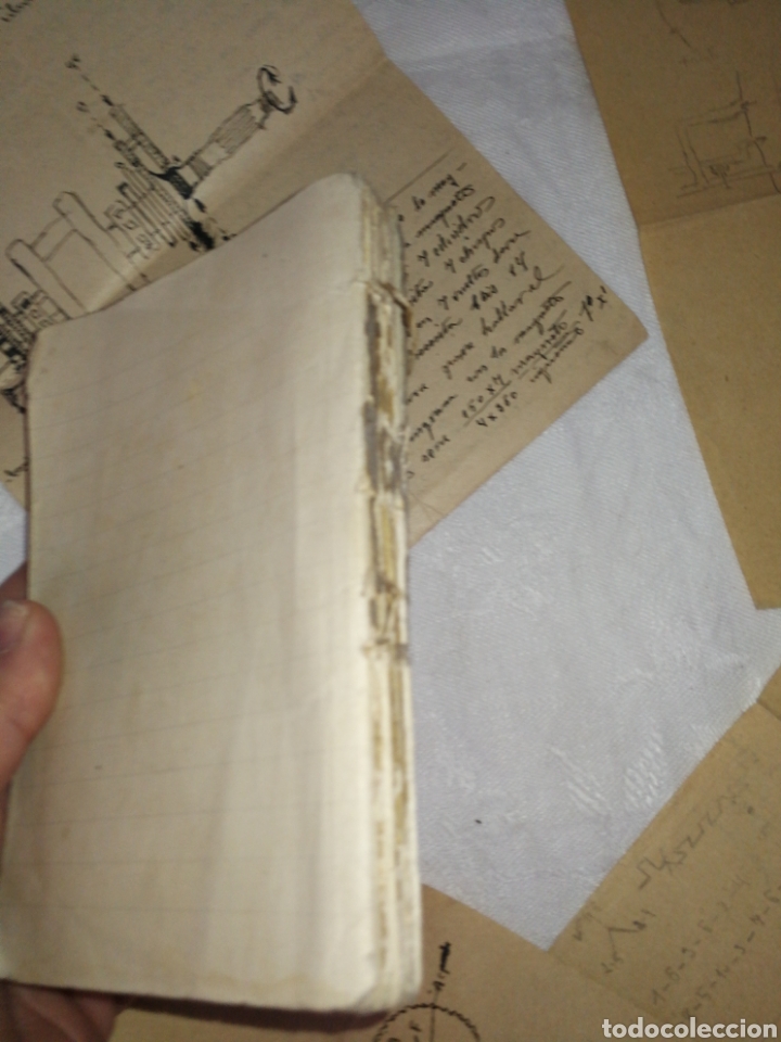 Manuscritos antiguos: MEC&Aacute;NICO AVIONES EJERCITO DEL AIRE,A&Ntilde;OS 40,LIBRETA MANUSCRITA. - Foto 9