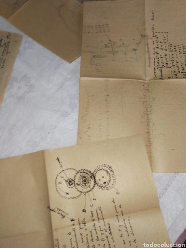 Manuscritos antiguos: MEC&Aacute;NICO AVIONES EJERCITO DEL AIRE,A&Ntilde;OS 40,LIBRETA MANUSCRITA. - Foto 11