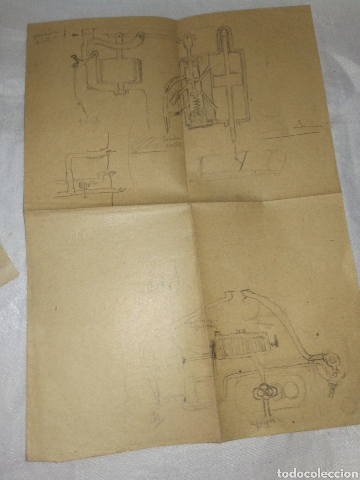 Manuscritos antiguos: MEC&Aacute;NICO AVIONES EJERCITO DEL AIRE,A&Ntilde;OS 40,LIBRETA MANUSCRITA. - Foto 12