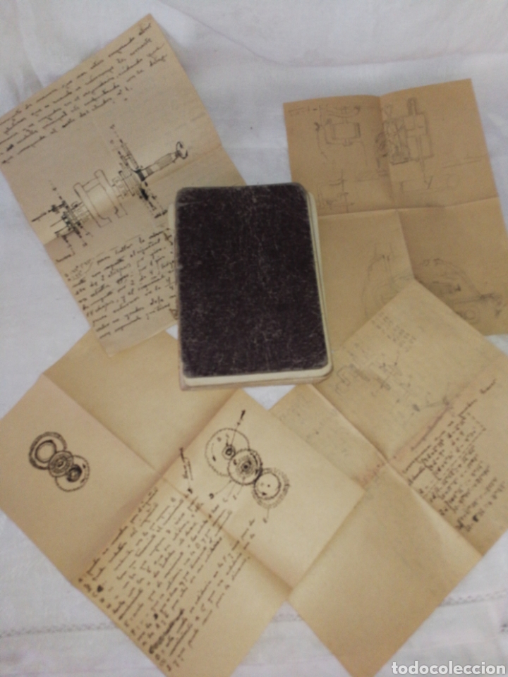 Manuscritos antiguos: MEC&Aacute;NICO AVIONES EJERCITO DEL AIRE,A&Ntilde;OS 40,LIBRETA MANUSCRITA. - Foto 1