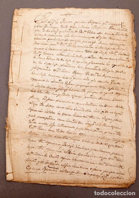 Manuscritos antiguos: TESTAMENTO - VIGO - FELIPA DO RIO - 1822 - Foto 2