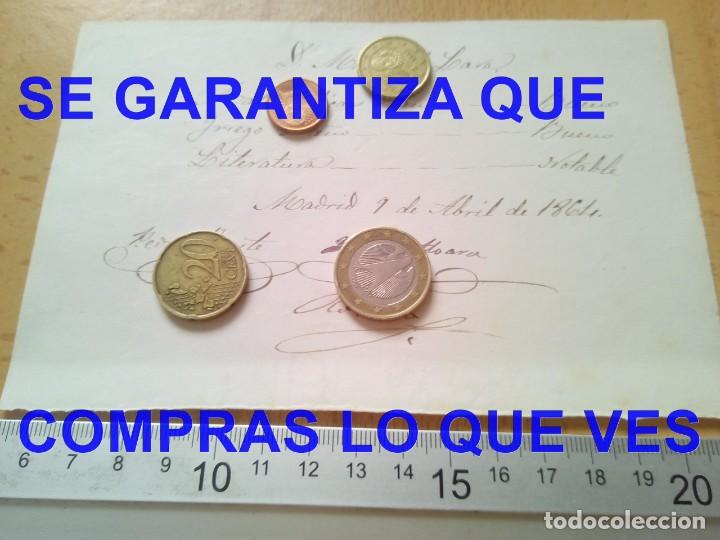 Manuscritos antiguos: 1864 MANUSCRITO NOTAS ESTUDIANTE C98 - Foto 1