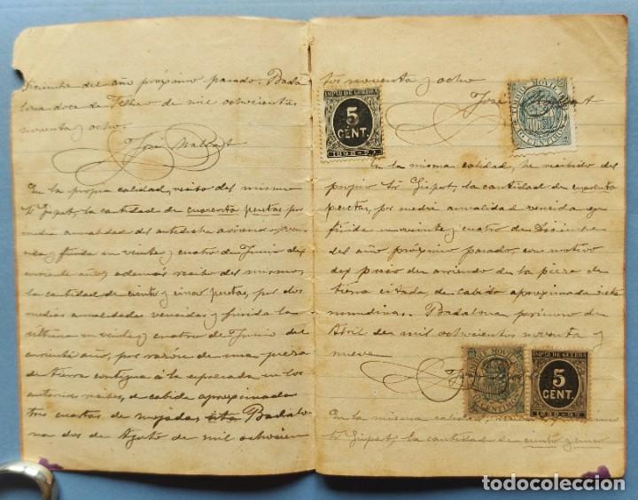 Manuscritos antiguos: BADALONA, LIBRETA DE ARRENDAMIENTOS, 1897 - 1904. - Foto 2