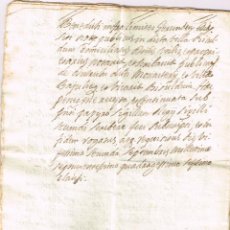 Manuscritos antiguos: 1743 COPIA D HERETAMENT, Y DONACIO DE BENS JOAN FONT, SANT FELIU DE GUIXOLS MIQUEL BERGA NOTARI. Lote 268716539
