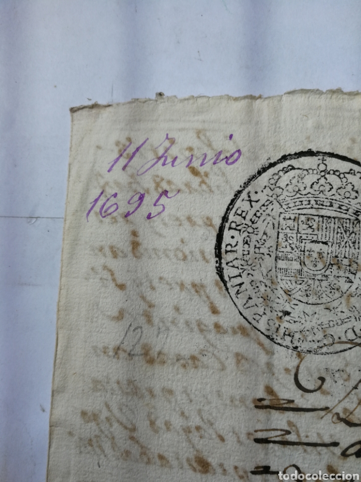 Manuscritos antiguos: documento escrito a mano , manuscrito 1700 - Foto 2