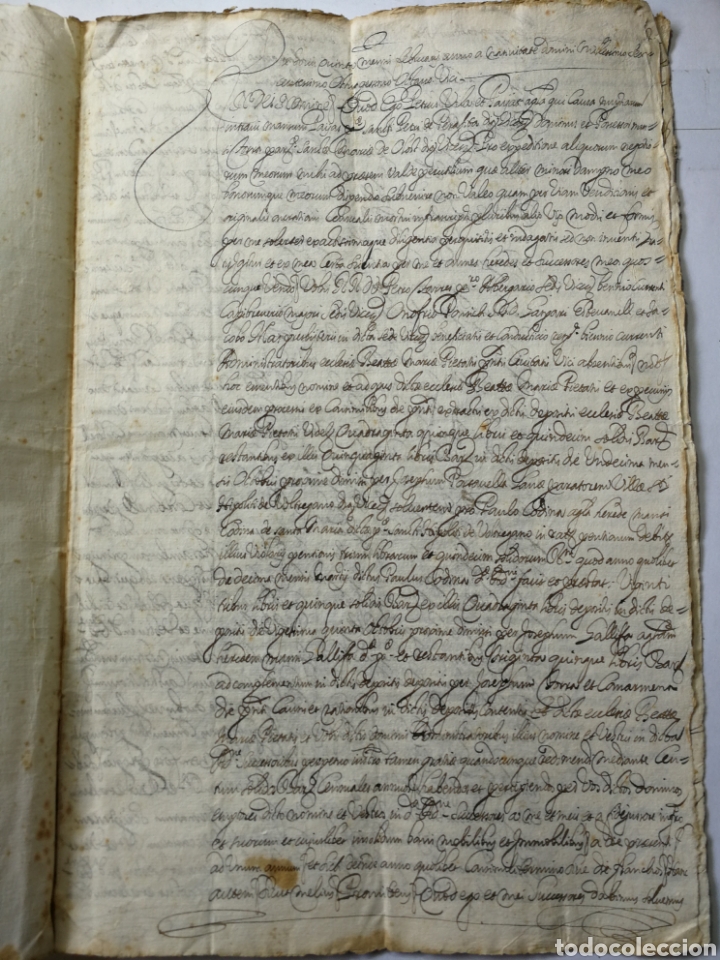 Manuscritos antiguos: documento escrito a mano , manuscrito 1688. documento censal - Foto 2