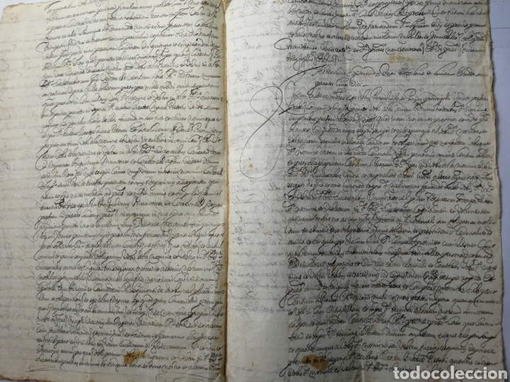 Manuscritos antiguos: documento escrito a mano , manuscrito 1688. documento censal - Foto 3