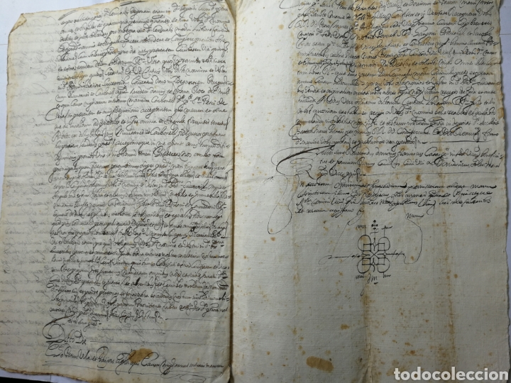 Manuscritos antiguos: documento escrito a mano , manuscrito 1688. documento censal - Foto 4