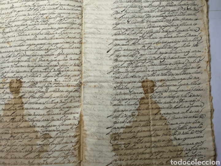 Manuscritos antiguos: documento escrito a mano , manuscrito 1680. documento censal - Foto 4