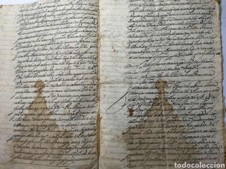 Manuscritos antiguos: documento escrito a mano , manuscrito 1680. documento censal - Foto 6