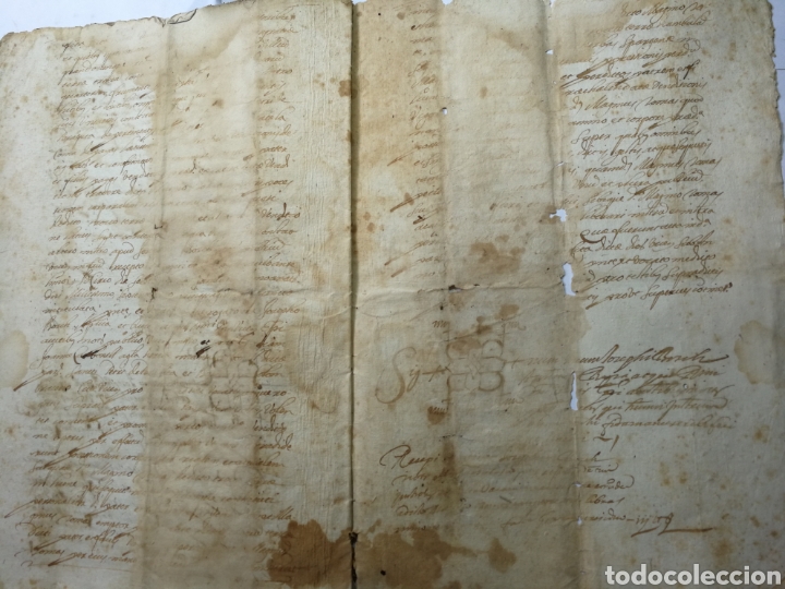 Manuscritos antiguos: documento escrito a mano , manuscrito 1655 - Foto 5