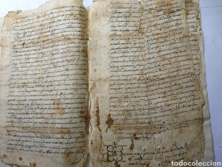Manuscritos antiguos: documento escrito a mano , manuscrito 1636 - Foto 4