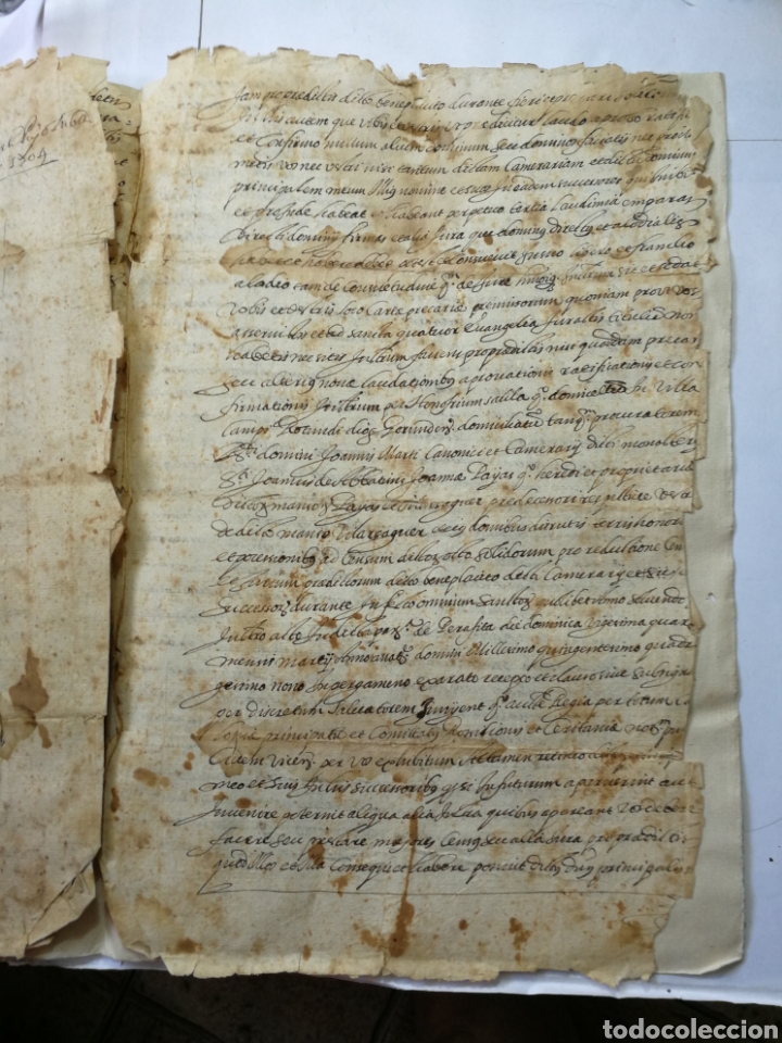 Manuscritos antiguos: documento escrito a mano , manuscrito 1636 - Foto 5