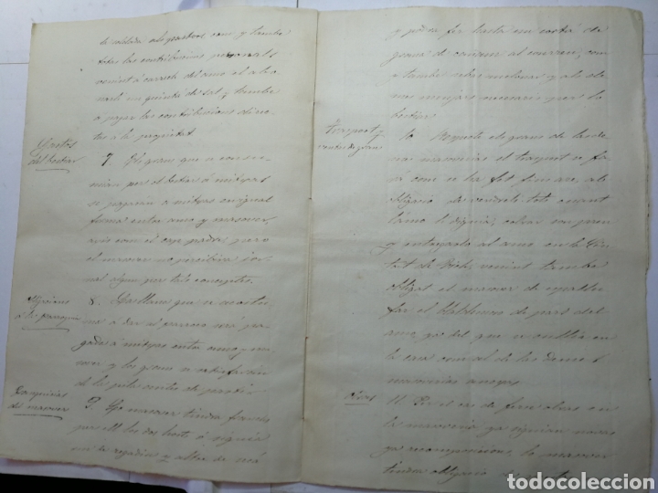 Manuscritos antiguos: documento escrito a mano , manuscrito 1883 - Foto 3
