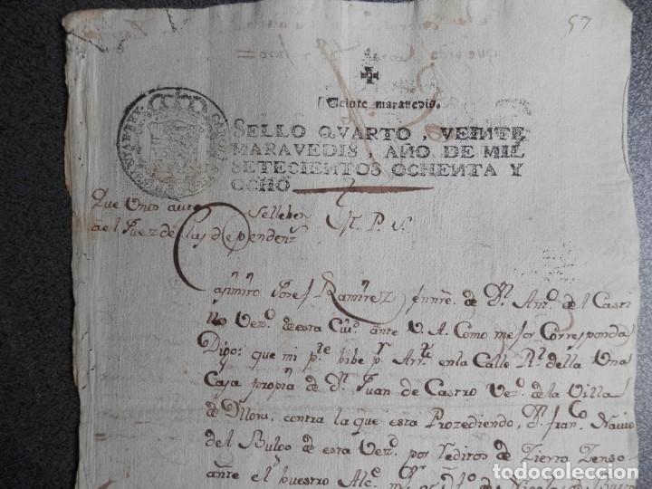 Manuscritos antiguos: MANUSCRITO AÑO 1788 FISCAL 4º ILLORA GRANADA EMBARGO DE UNA CASA BONITA LETRA - Foto 2 - 271922858