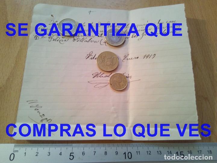 Manuscritos antiguos: 1917 VITORIA RECIBO REPATO ESQUELAS E7 - Foto 1