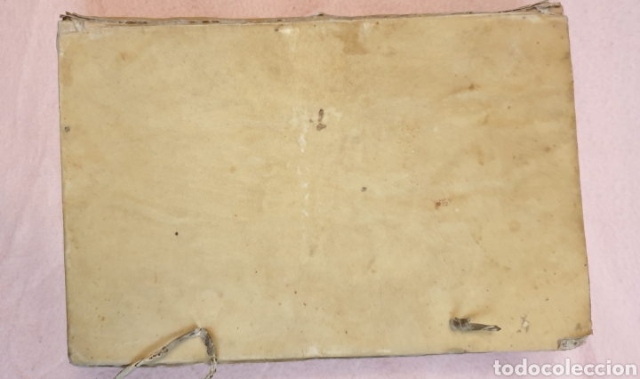 Manuscritos antiguos: libro antiguo sobre 1681 encuadernado en piel sobre la vida de Santa teresa