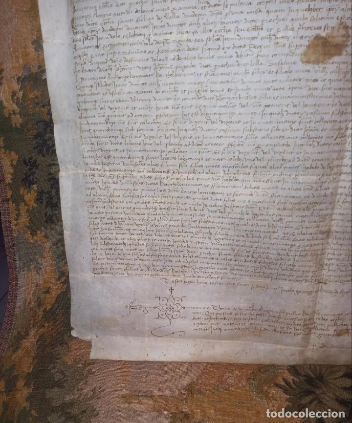 Manuscritos antiguos: ALELLA-PERGAMINO, 1430. - Foto 2