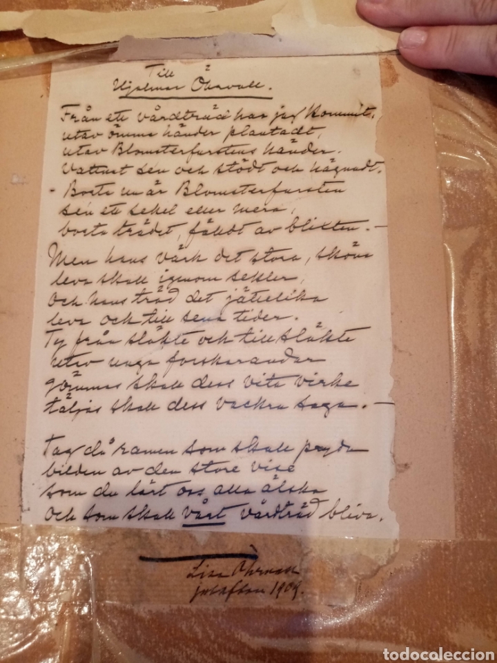 Manuscritos antiguos: Antiguo Manuscrito 1909 - Foto 2