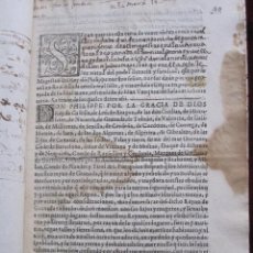 Manuscritos antiguos: VENTA REAL DE BIENES DE LOS MORICOS CONFISCADOS POR LA REBELION DEL REINO DE GRANADA