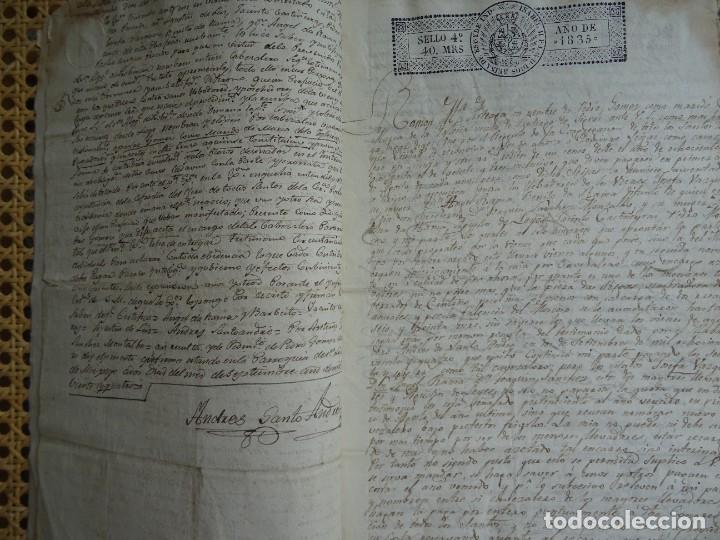 Manuscritos antiguos: Coru&ntilde;a, Sigras, venta sembraduras, 1836, 40 pags - Foto 3