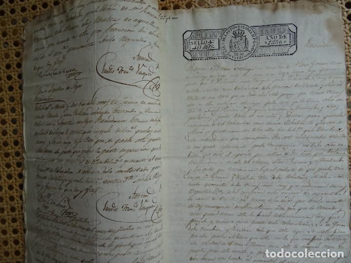 Manuscritos antiguos: Coru&ntilde;a, Sigras, venta sembraduras, 1836, 40 pags - Foto 4