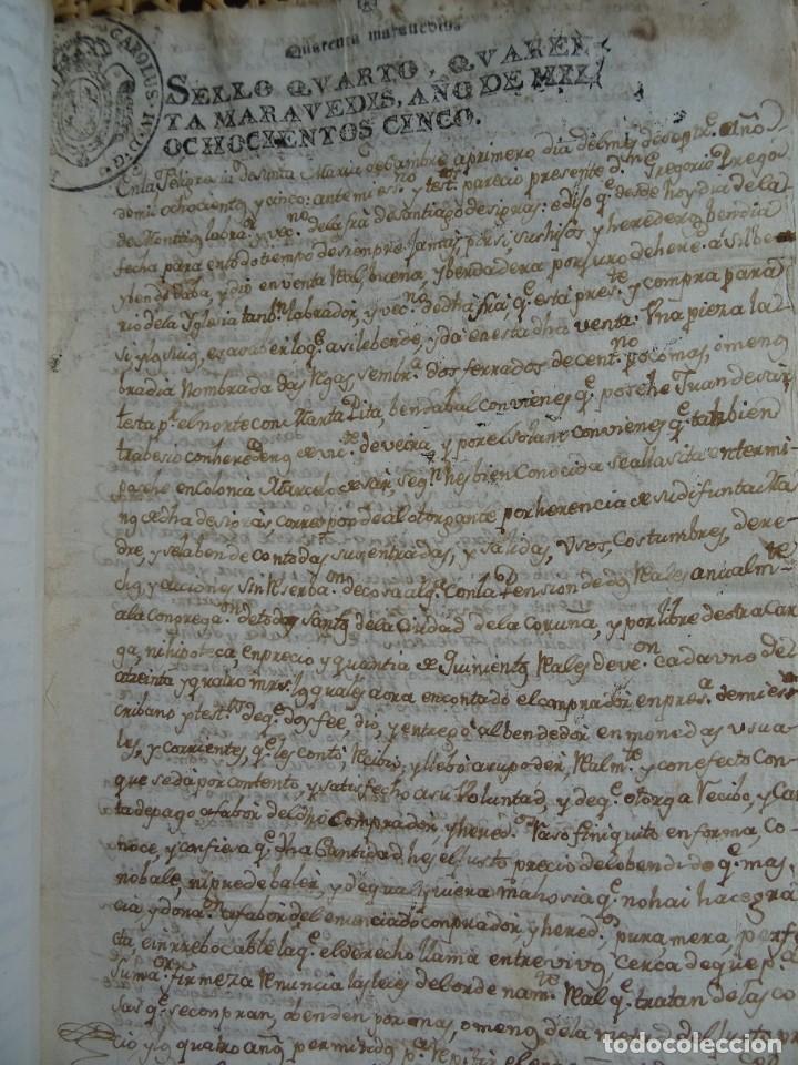 Manuscritos antiguos: Coru&ntilde;a, Sigras, venta sembraduras, 1836, 40 pags - Foto 7