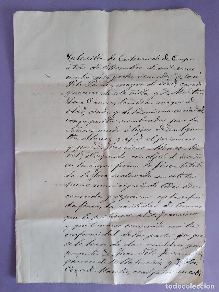 Manuscritos antiguos: ANTIGUO DOCUMENTO MANUSCRITO VILLA CASTROVERDE DE CAMPOS 1918 - Foto 1