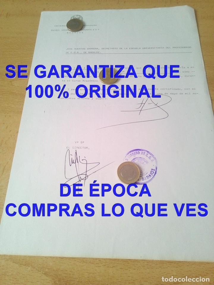 Manoscritti antichi: BADAJOZ ESCUELA UNIVERSITARIA PROFESORADO PROFESOR TUTOR JUSTO GONZALEZ MARTIN 1984 U49